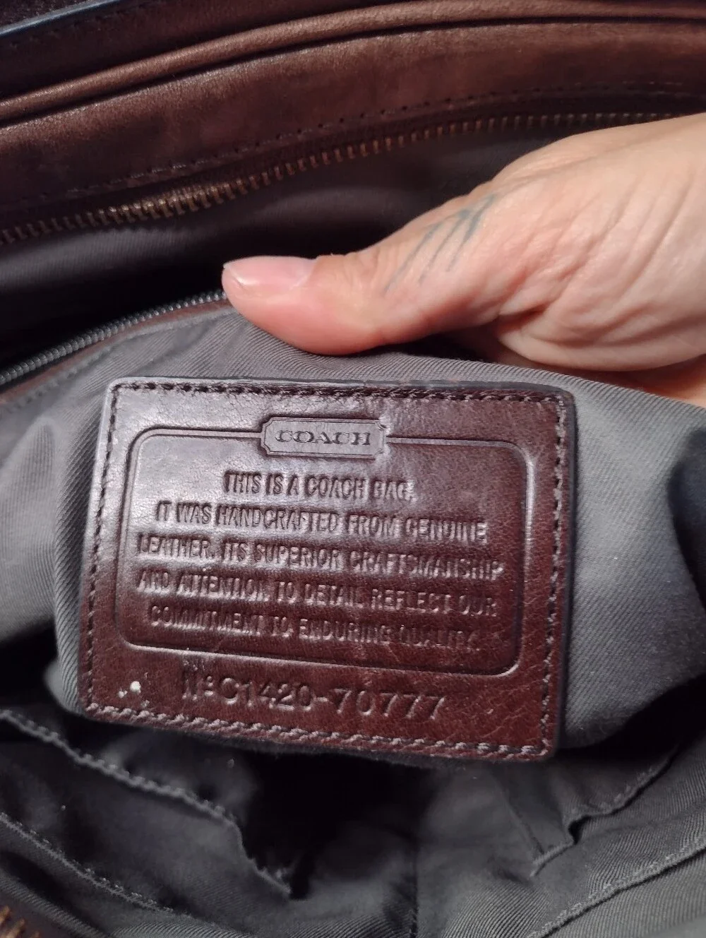 Coach 70777 Bleecker Brown Leather Commuter Briefcase Messenger Laptop Bag